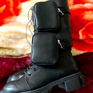 Women Black Combat boots